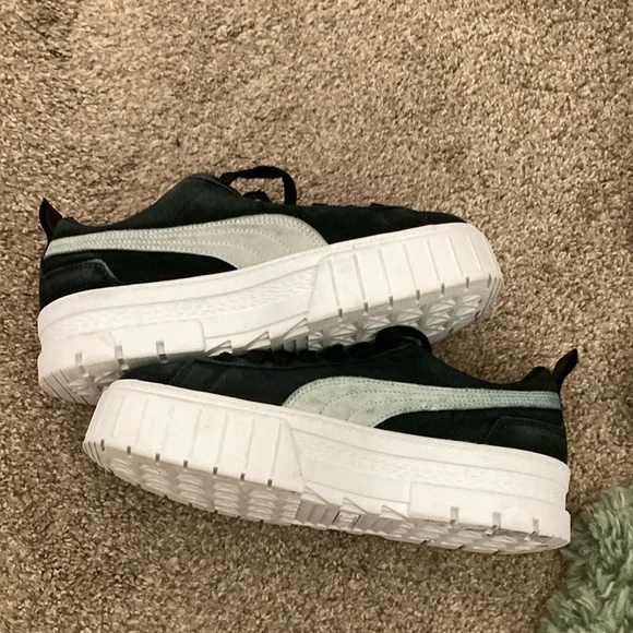 Puma Black and Gray Chunky Platform Sneakers - Picture 9 of 9